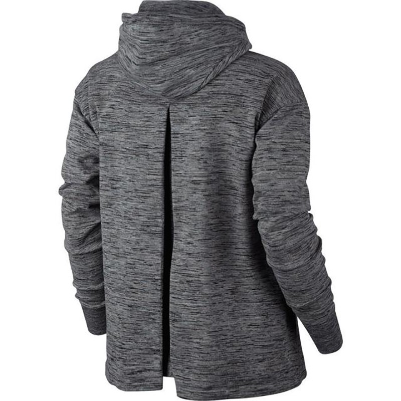 Толстовка женская Nike nsw tch knt jkt hd серая 835641-060 изображение 2