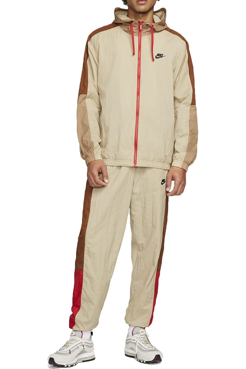 Костюм чоловічий Nike M Nsw Wvn Hd Trk Suit бежевий DM6841-250  — фото 2