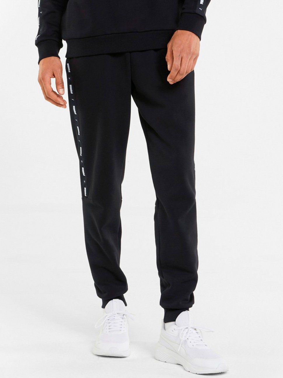 Штани чоловічі Puma ESS+ Tape Sweatpants чорні 84904201 — фото 2