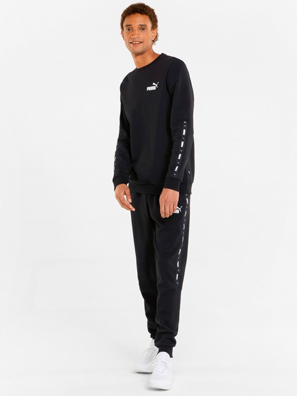 Штани чоловічі Puma ESS+ Tape Sweatpants чорні 84904201 — фото 4
