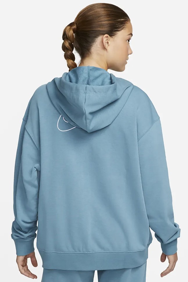 Толстовка женская Nike W NK DF GT FT GX HD FZ HOODIE голубая DQ5536-440 изображение 3