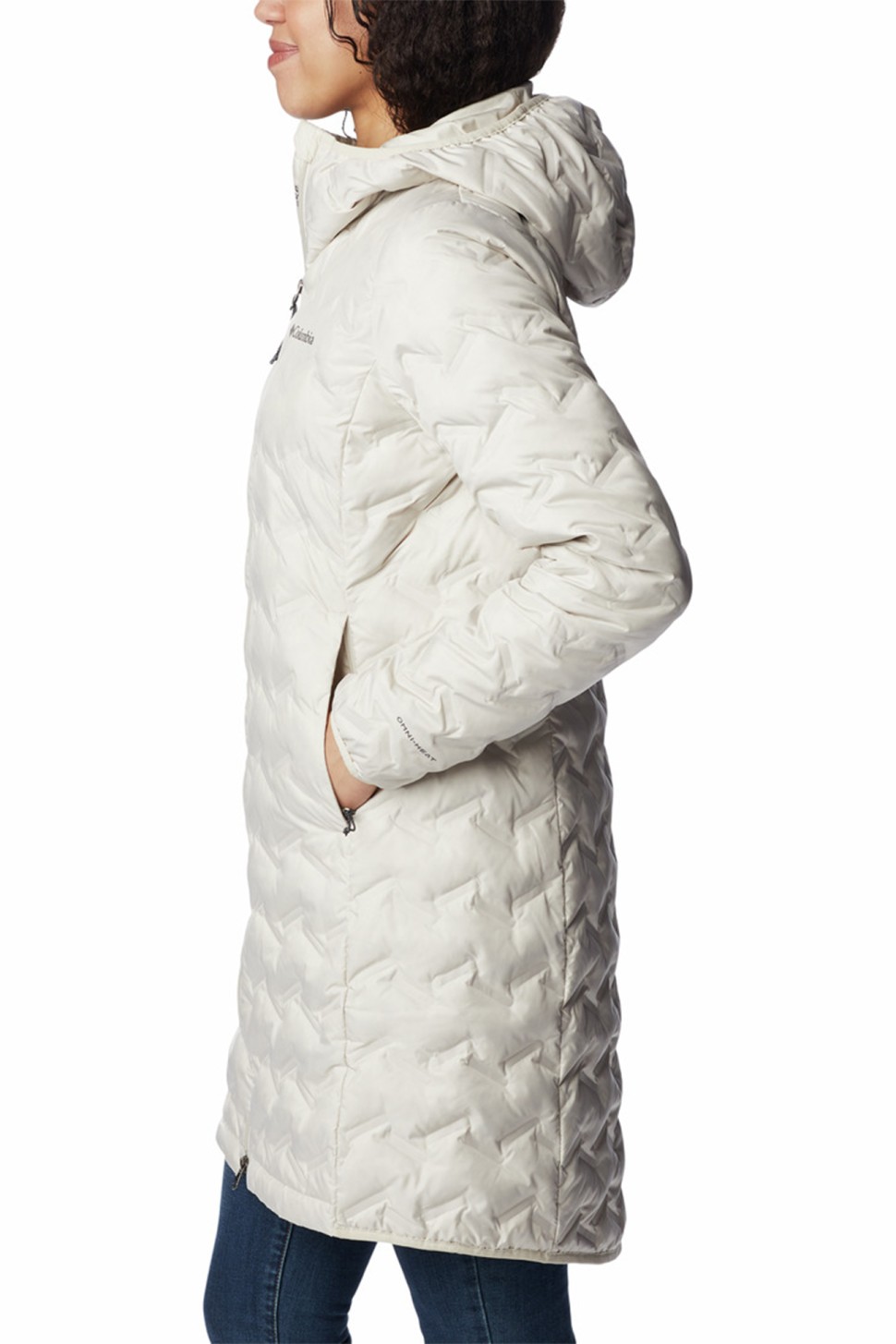 Куртка жіноча Columbia Delta Ridge™ Long Down Jacket бежева 1909251-278 — фото 3