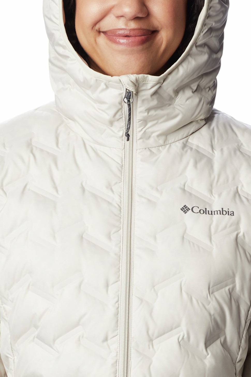 Куртка жіноча Columbia Delta Ridge™ Long Down Jacket бежева 1909251-278 — фото 7