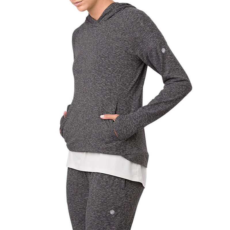 Толстовка женская Asics Sweat PO черная 153385-0903 — фото 2 — Sport City Толстовка женская Asics Sweat PO черная 153385-0903 — фото 2