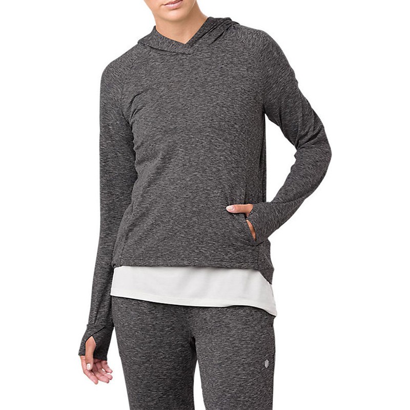 Толстовка женская Asics Sweat PO черная 153385-0903 — Sport City Толстовка женская Asics Sweat PO черная 153385-0903