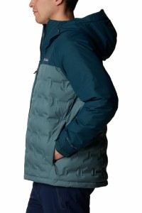 Куртка чоловіча Columbia Grand Trek™ II Down Hooded Jacket бірюзова 2008291-346 изображение 2
