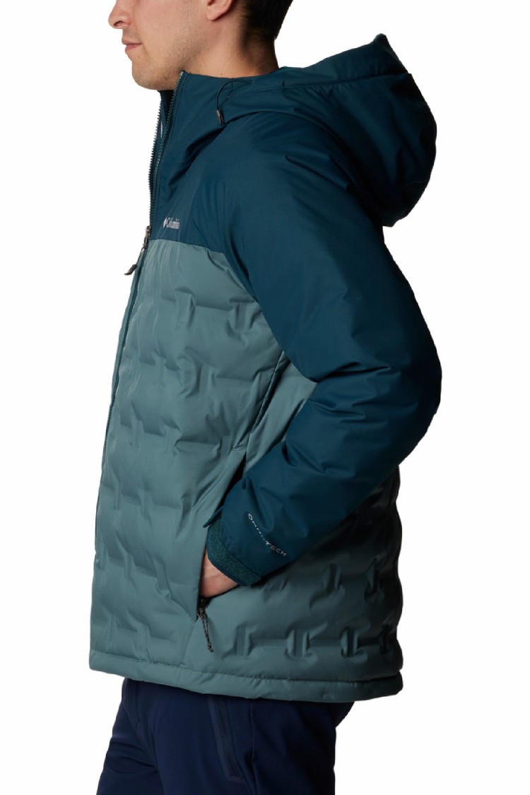 Куртка чоловіча Columbia Grand Trek™ II Down Hooded Jacket бірюзова 2008291-346 изображение 2