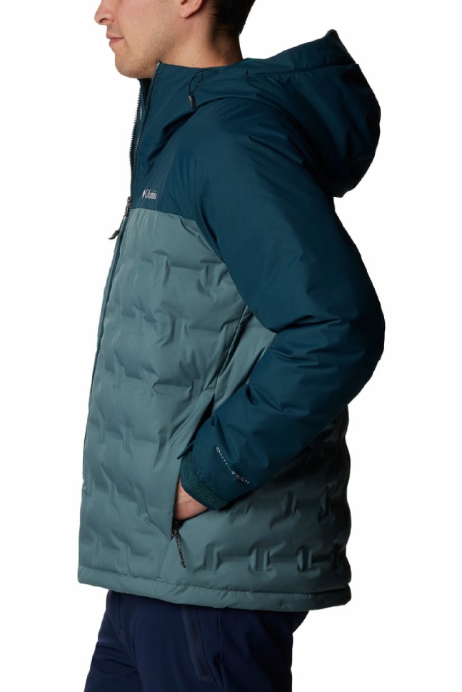 Куртка чоловіча Columbia Grand Trek™ II Down Hooded Jacket бірюзова 2008291-346 изображение 2