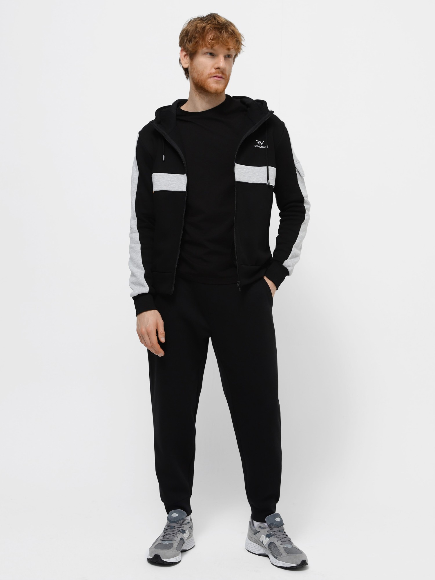 Толстовка мужская Evoids Giverny черная 552407-010 изображение 4