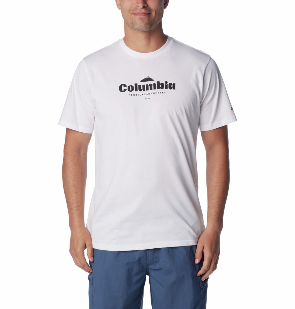 Футболка чоловіча Columbia CSC™ SEASONAL LOGO TEE біла 1991031-105