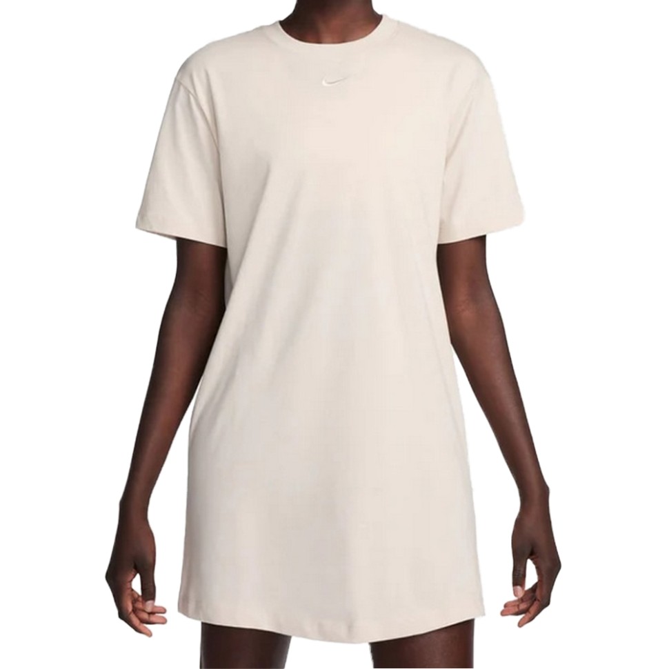 Сукня жіноча Nike W NSW ESSNTL SS DRESS TSHRT бежева DV7882-104 изображение 1