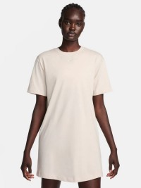 Сукня жіноча Nike W NSW ESSNTL SS DRESS TSHRT бежева DV7882-104 изображение 2