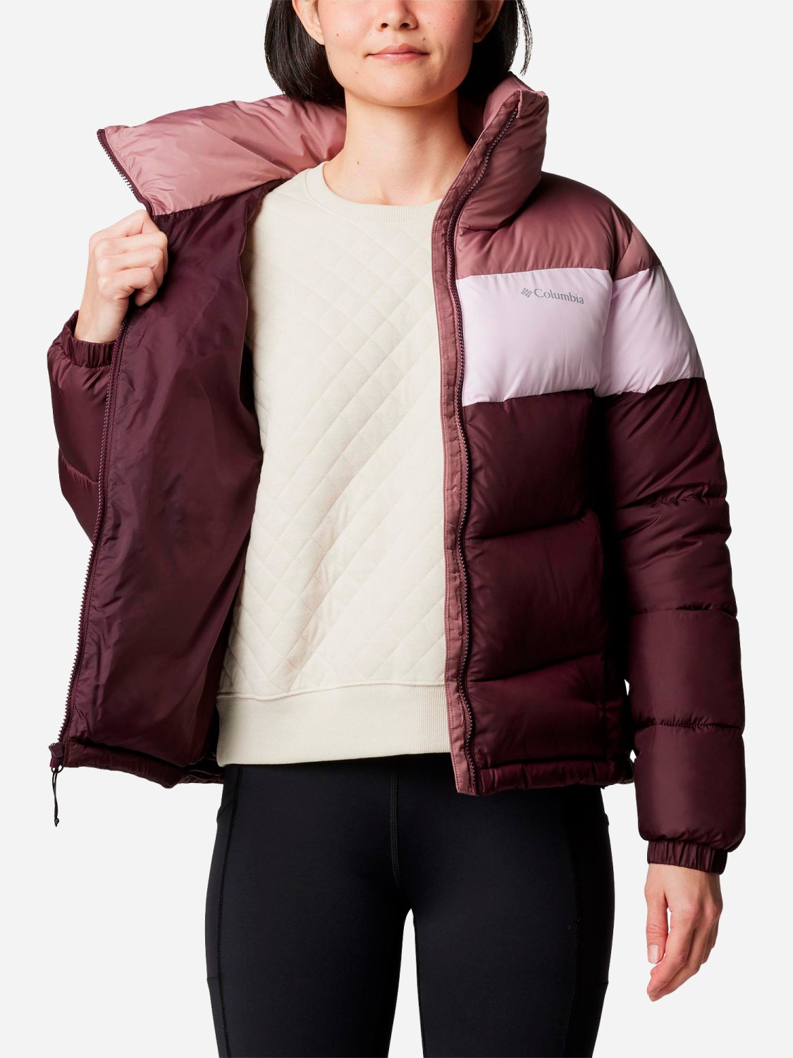 Куртка жіноча Columbia Puffect™ II Colorblock Jacket бордова 2088481-607 изображение 5