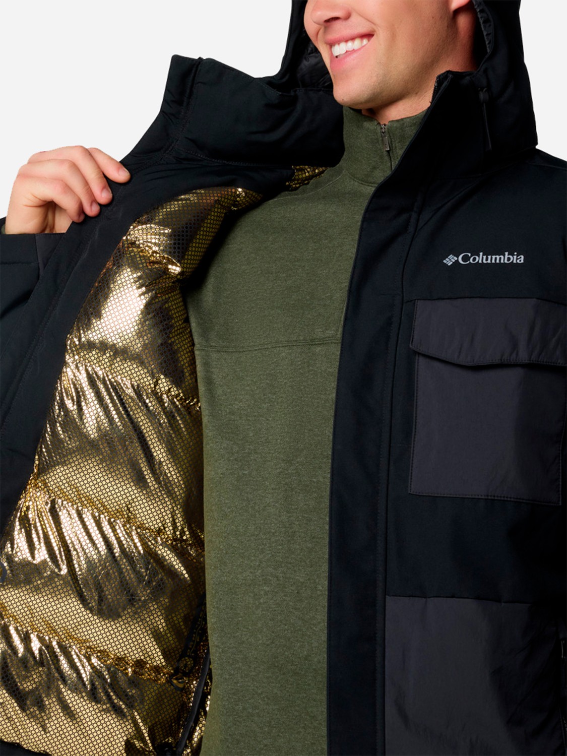 Куртка чоловіча Columbia Marquam Peak Fusion Jacket чорна 2088151-010 изображение 8