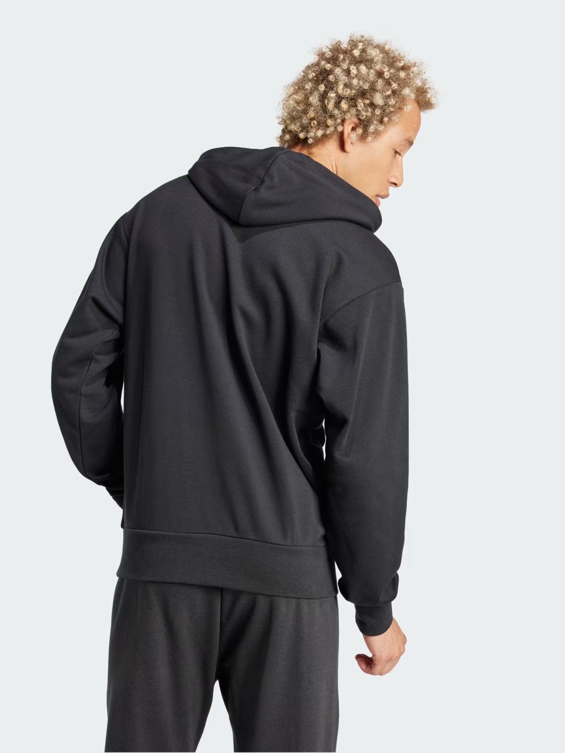 Толстовка чоловіча Adidas M BL FT HD чорна IN6164 изображение 3