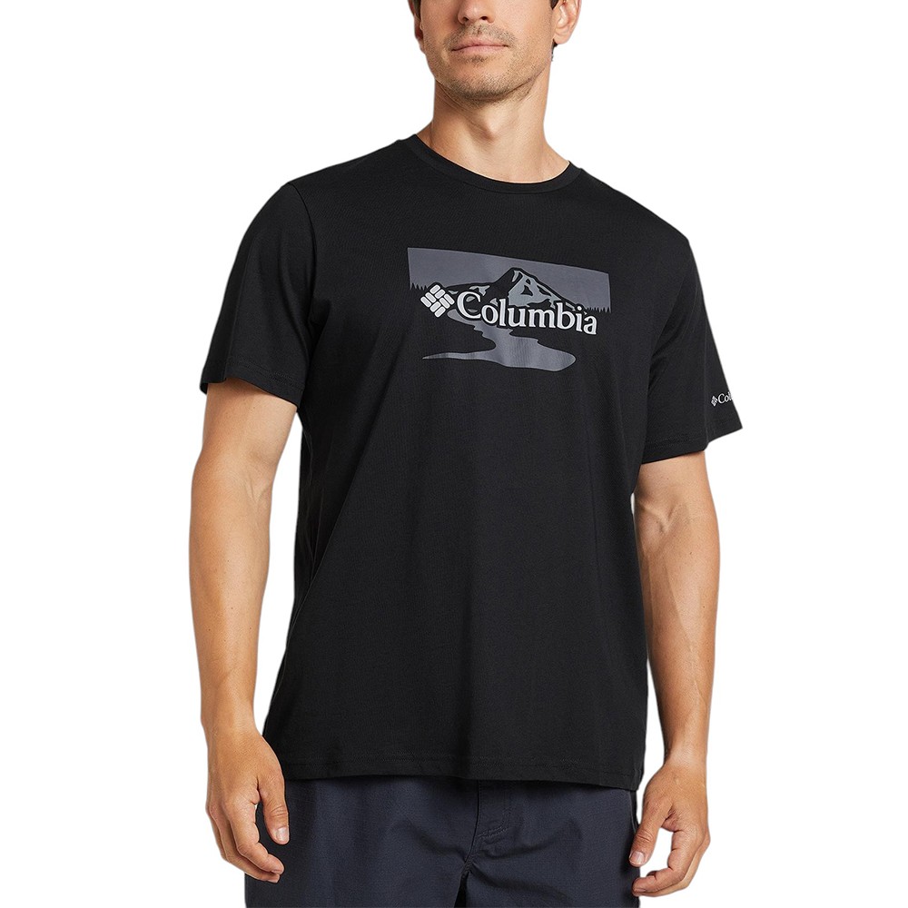 Футболка чоловiча Columbia Path Lake™ Graphic Tee II чорна 1934811-021 изображение 1