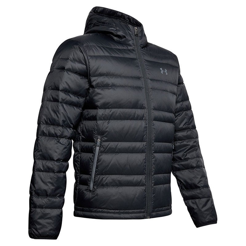 Куртка чоловіча Under Armour Down Hooded Jacket чорна 1342738-001 — фото 1
