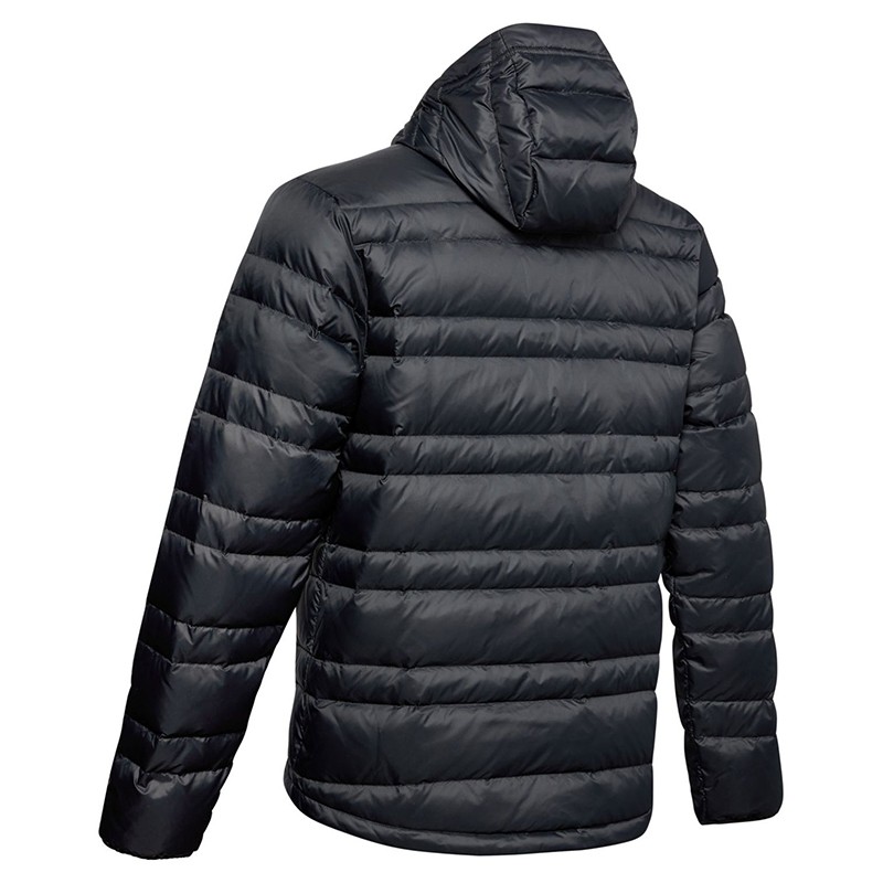 Куртка чоловіча Under Armour Down Hooded Jacket чорна 1342738-001 — фото 2