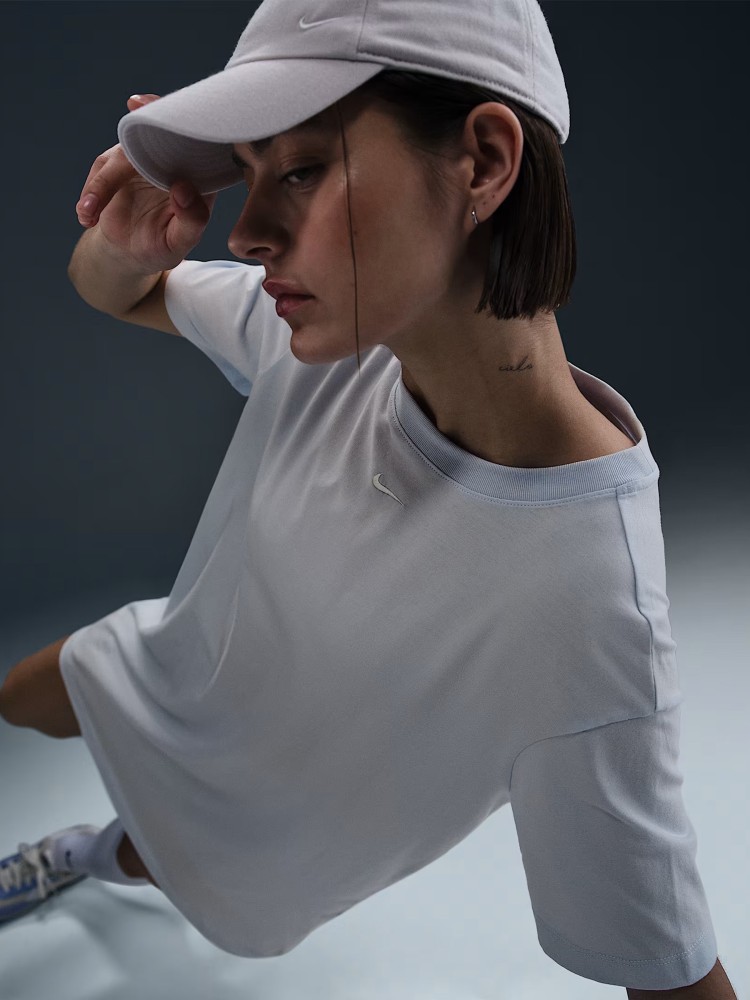 Сукня жіноча Nike W NSW ESSNTL SS DRESS TSHRT блакитна DV7882-423 изображение 6