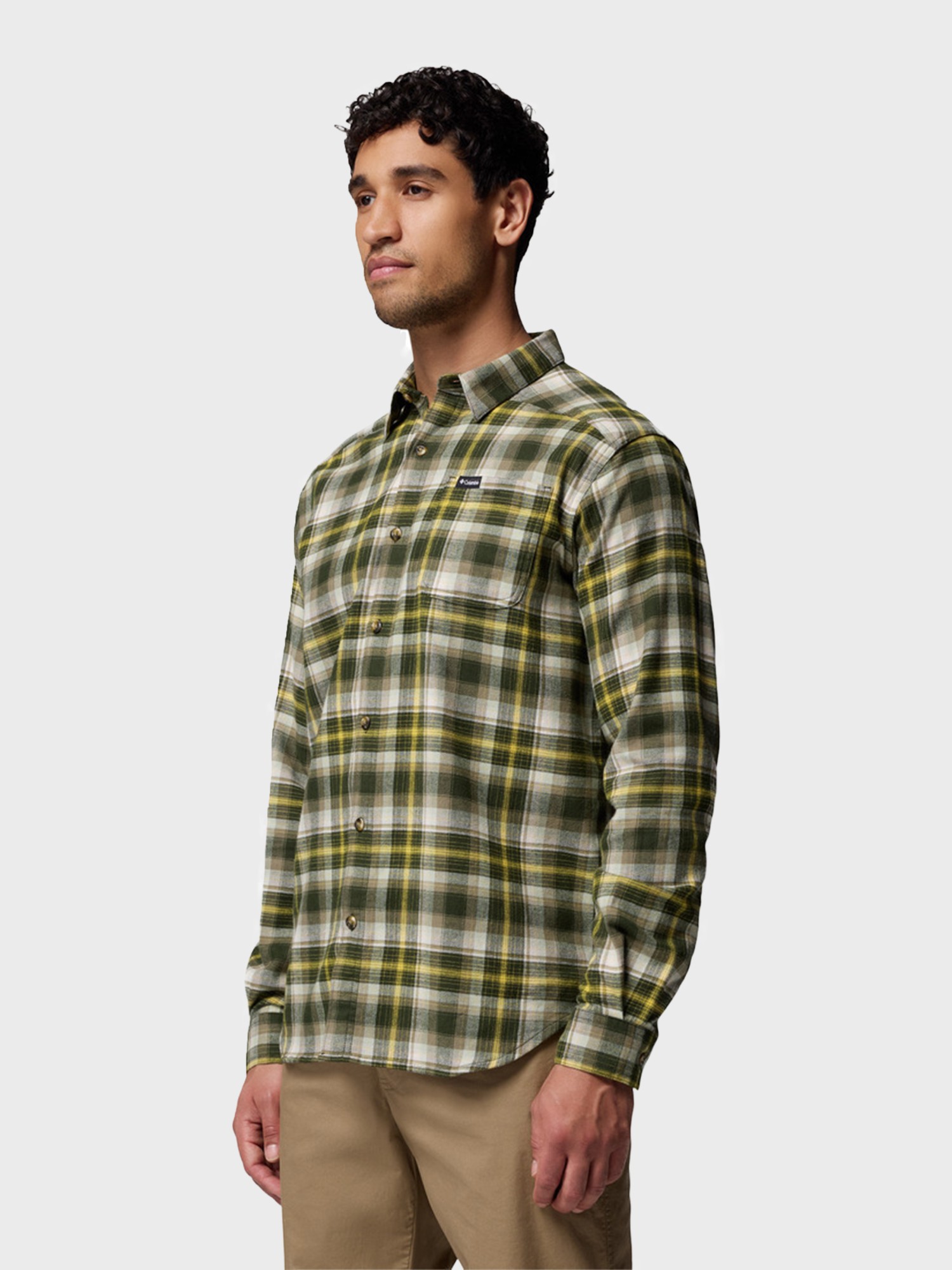 Сорочка чоловіча Columbia Cornell Woods™ Flannel Long Sleeve Shirt зелена 1617951-367 изображение 3
