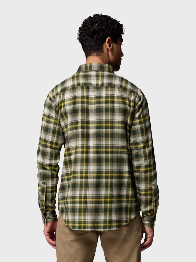 Рубашка мужская Columbia Cornell Woods™ Flannel Long Sleeve Shirt зеленая 1617951-367 изображение 4