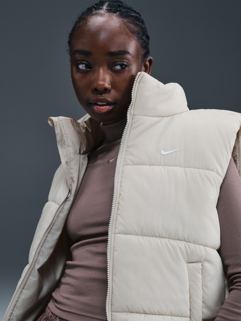 Жилет жіночий Nike W NSW TF SYNFL NK CLSC VEST кремовий FZ5922-072 — фото 4