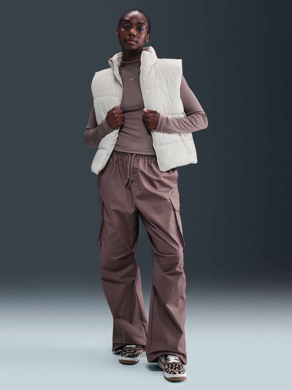 Жилет жіночий Nike W NSW TF SYNFL NK CLSC VEST кремовий FZ5922-072 — фото 5