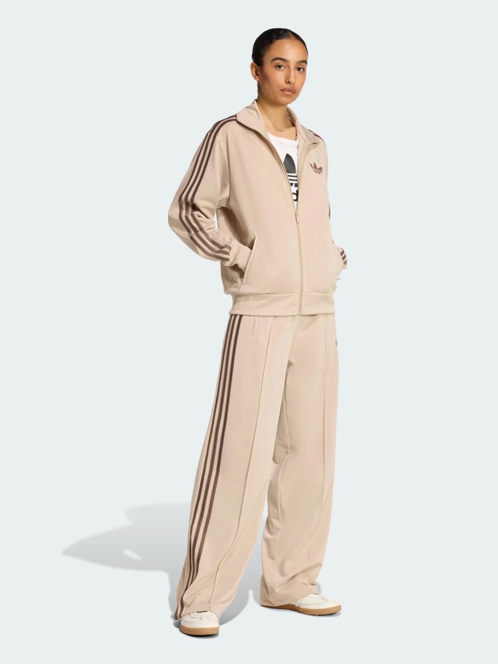 Штани жіночі Adidas FB LOOSE TP бежеві KD3660 — фото 6