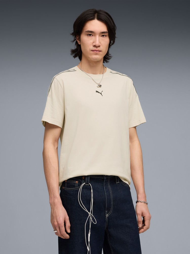 Футболка мужская Puma ESS TAPE Tee молочная 69169387 изображение 2