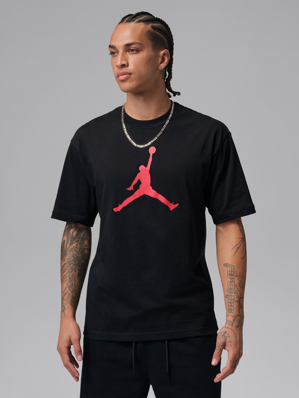 Футболка чоловіча Nike M J JUMPMAN SS HBR TEE 2 чорна IR0340-010 — фото 2