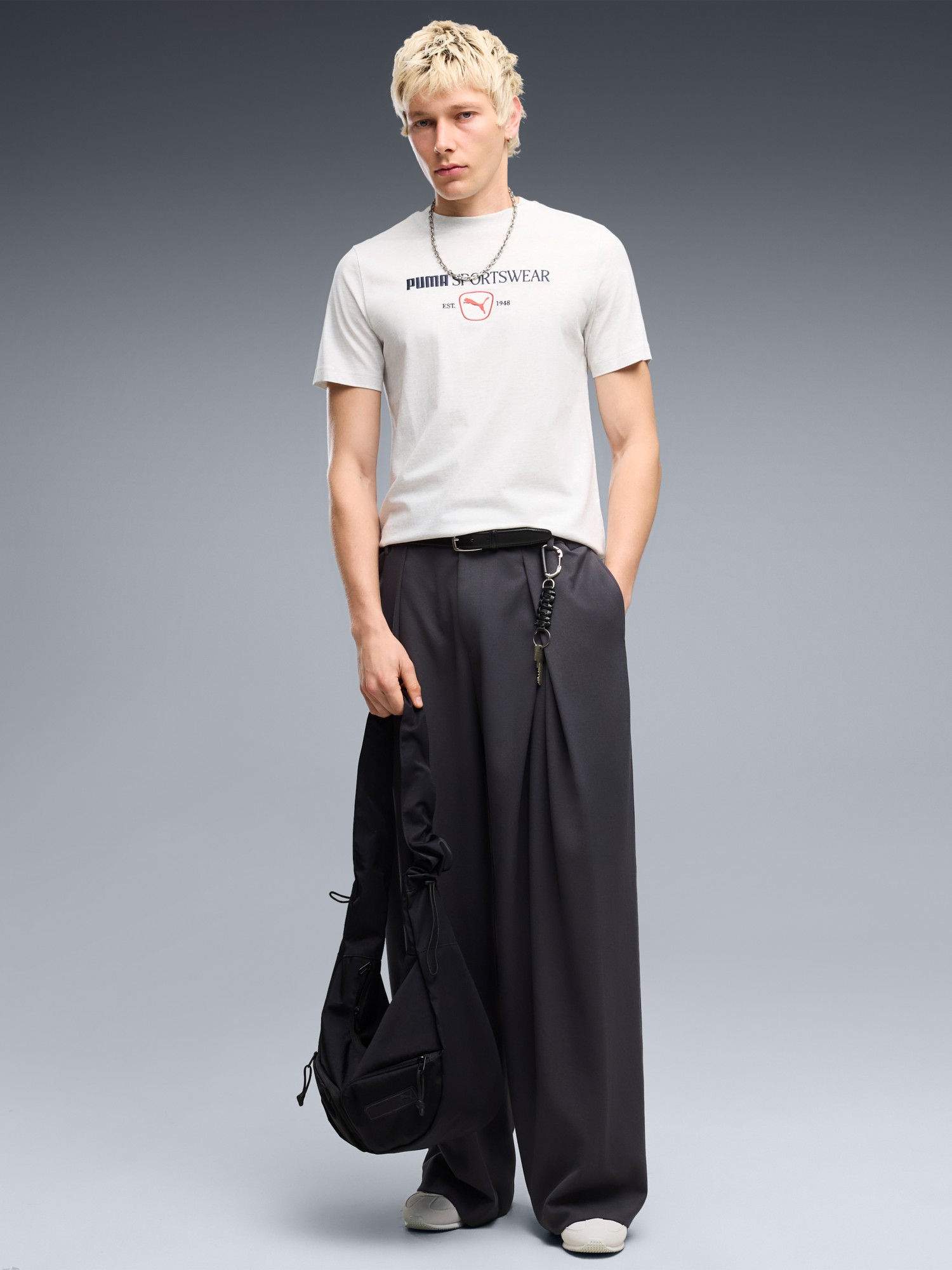 Футболка мужская Puma CLASS Graphic Tee белая 69429405 изображение 4