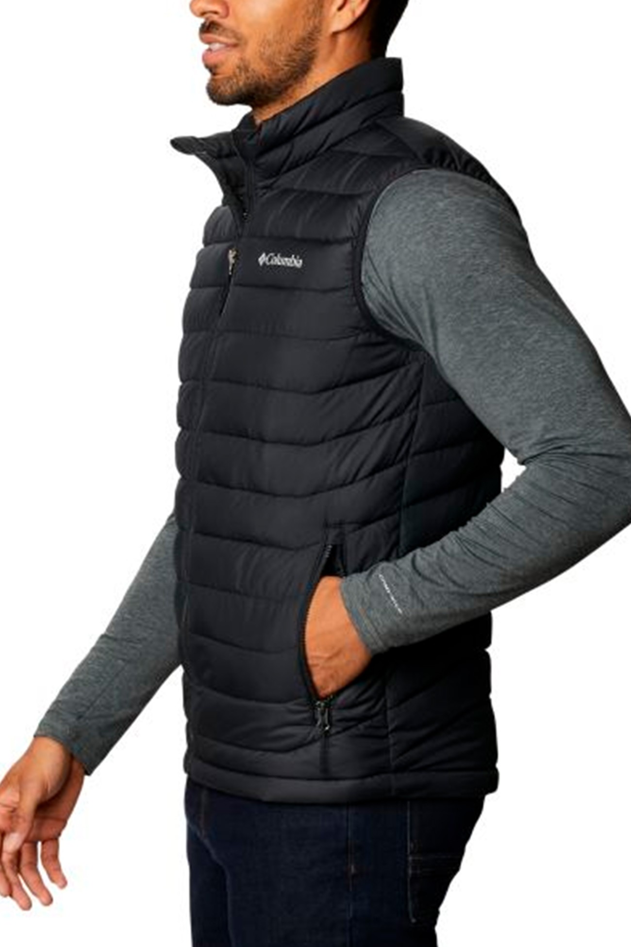  Жилет мужской Columbia POWDER LITE™VEST черный 1748031-010 изображение 2