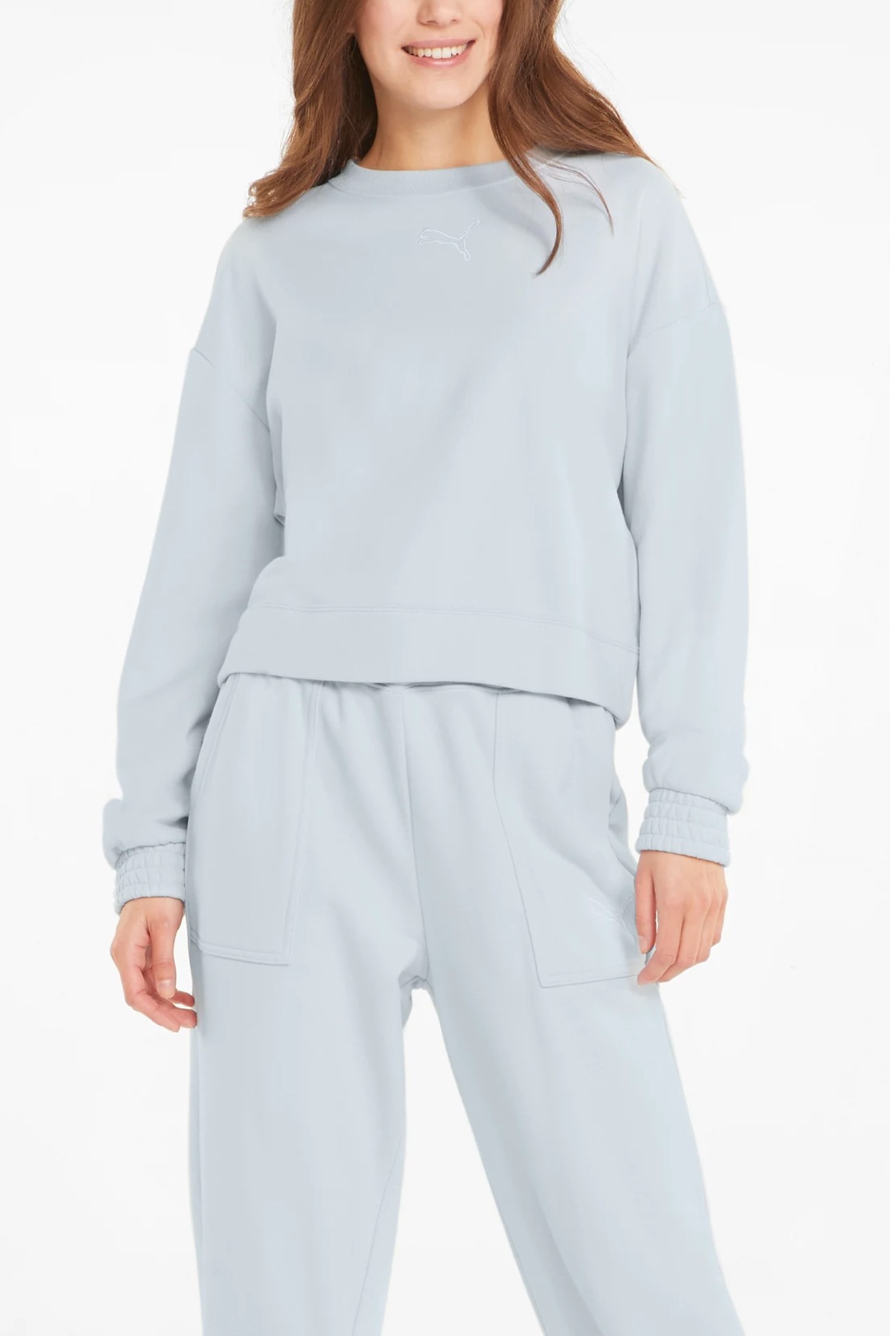 Костюм жіночий Puma Loungewear Suit блакитний 84745821 изображение 3