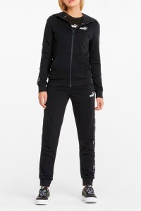 Толстовка жіноча Puma Power Tape Full-Zip Hoodie Tr чорна 84711901 изображение 4