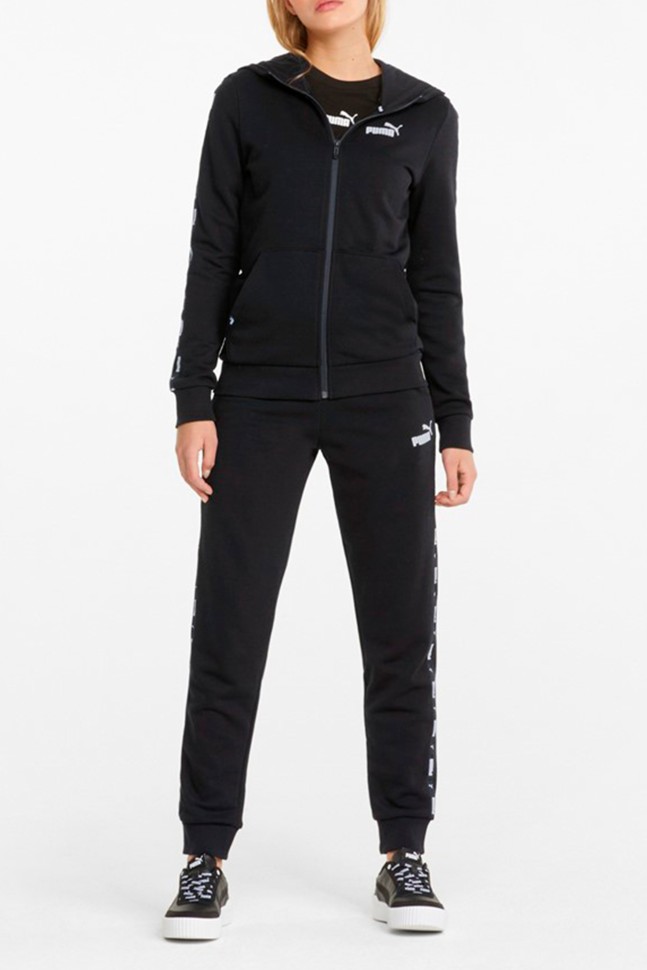Толстовка жіноча Puma Power Tape Full-Zip Hoodie Tr чорна 84711901 изображение 4
