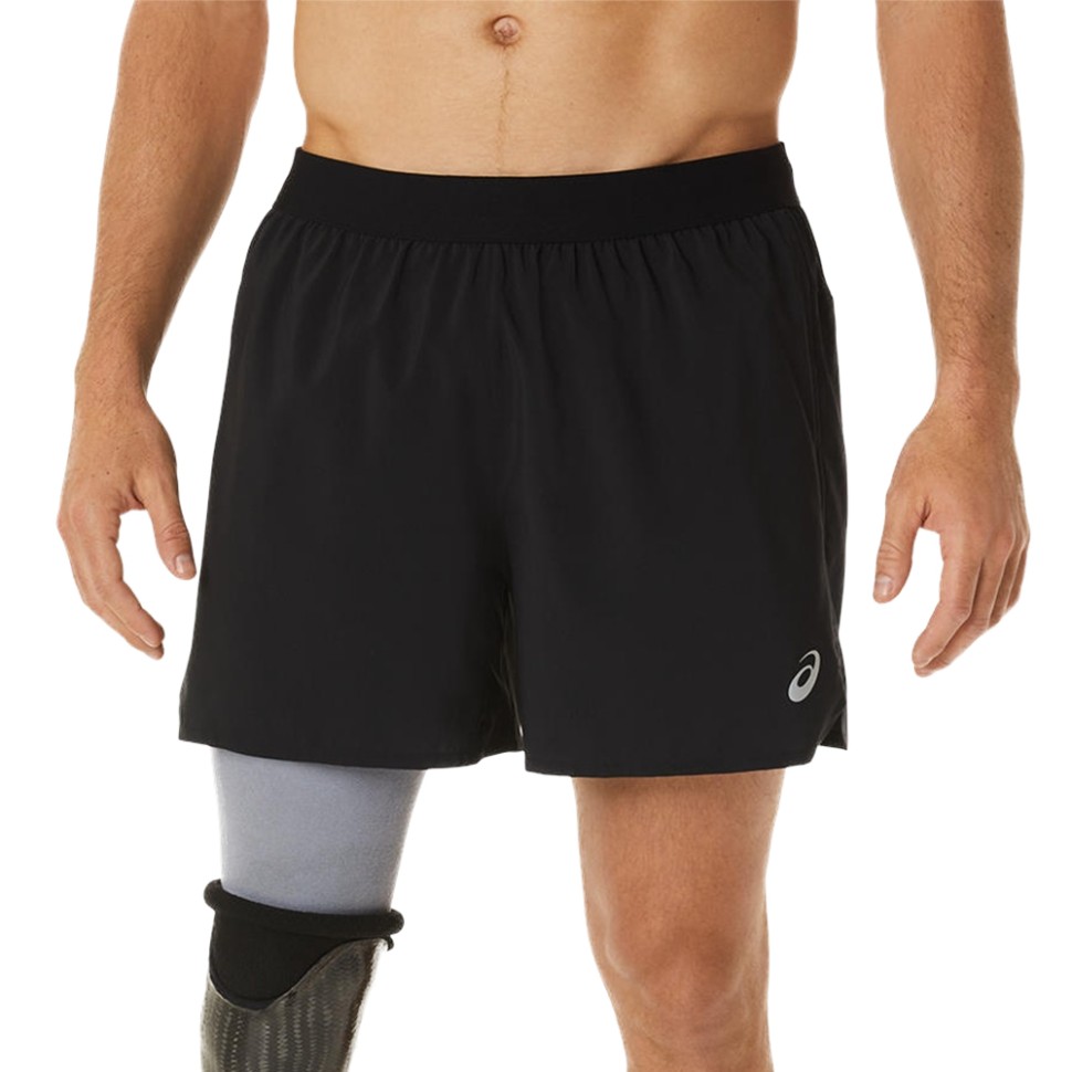 Шорти чоловічі Asics ROAD 2-N-1 5IN SHORT чорні 2011C388-002 изображение 1