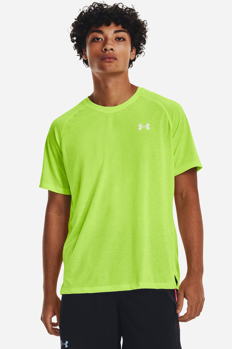 Футболка чоловіча Under Armour UA STREAKER TEE Салатна 1361469-369 — фото 2