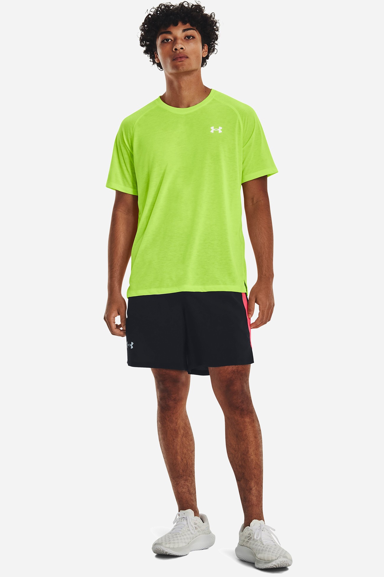 Футболка чоловіча Under Armour UA STREAKER TEE Салатна 1361469-369 изображение 3