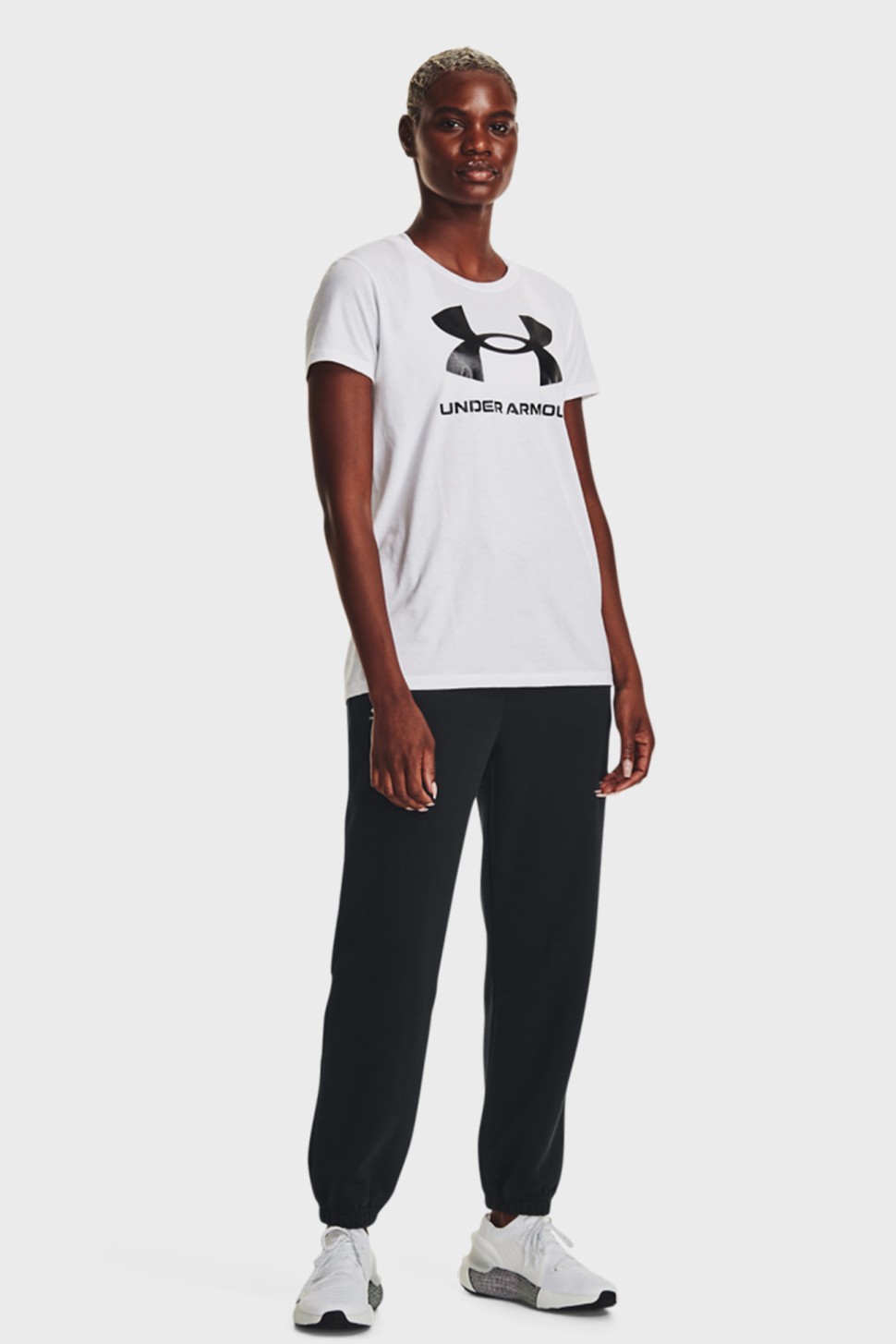 Штани жіночі Under Armour Essential Fleece Joggers чорні 1373034-001 — фото 2