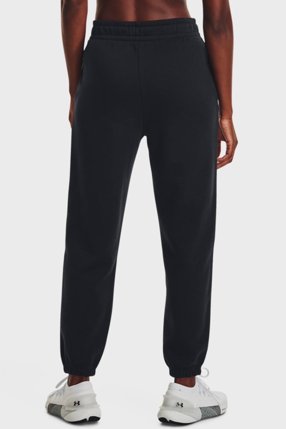 Штани жіночі Under Armour Essential Fleece Joggers чорні 1373034-001 — фото 3