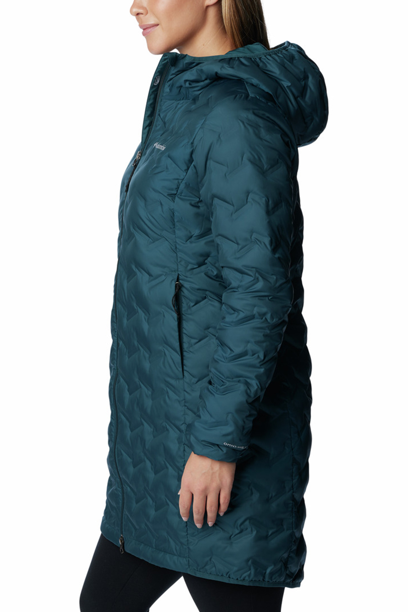Куртка жіноча Columbia Delta Ridge™ Long Down Jacket синя 1909251-414 изображение 5