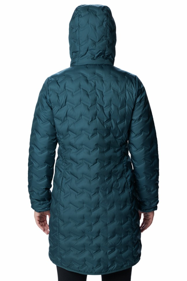 Куртка жіноча Columbia Delta Ridge™ Long Down Jacket синя 1909251-414 изображение 7