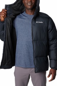 Куртка мужская Columbia Puffect™ Hooded Jacket черная 2008414-010 изображение 4