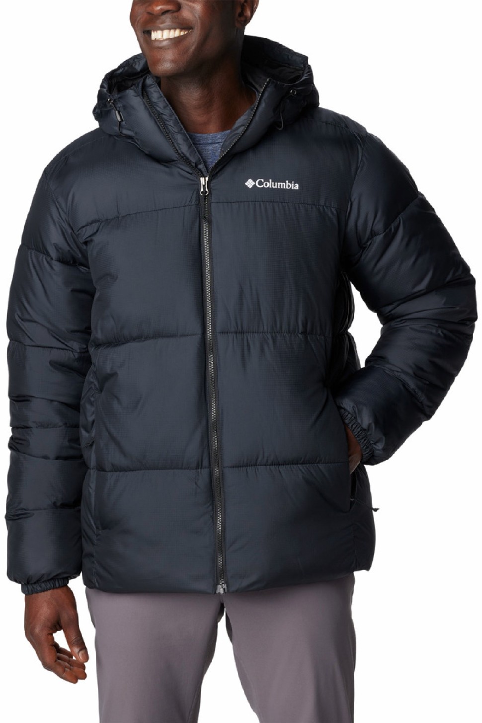 Куртка чоловіча Columbia Puffect™ Hooded Jacket чорна 2008414-010 — фото 7