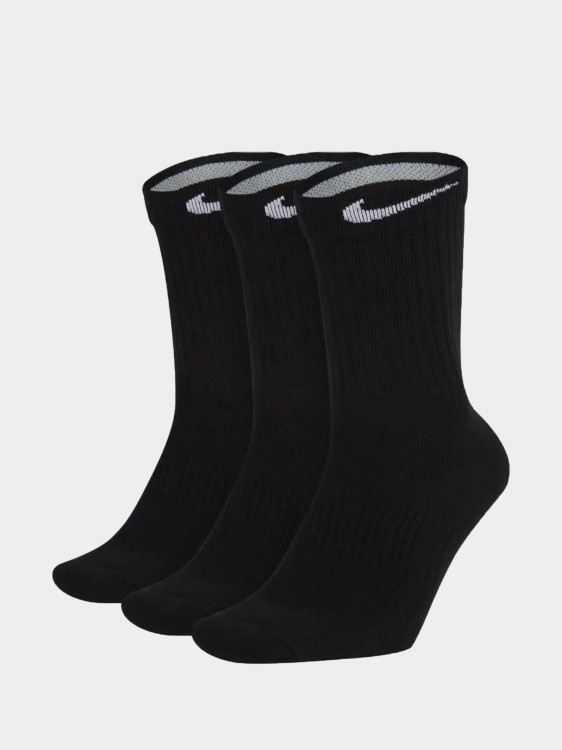 Шкарпетки  Nike U NK PERF LTWT CRW 3PR NFS 144 чорні SX4704-001 изображение 2
