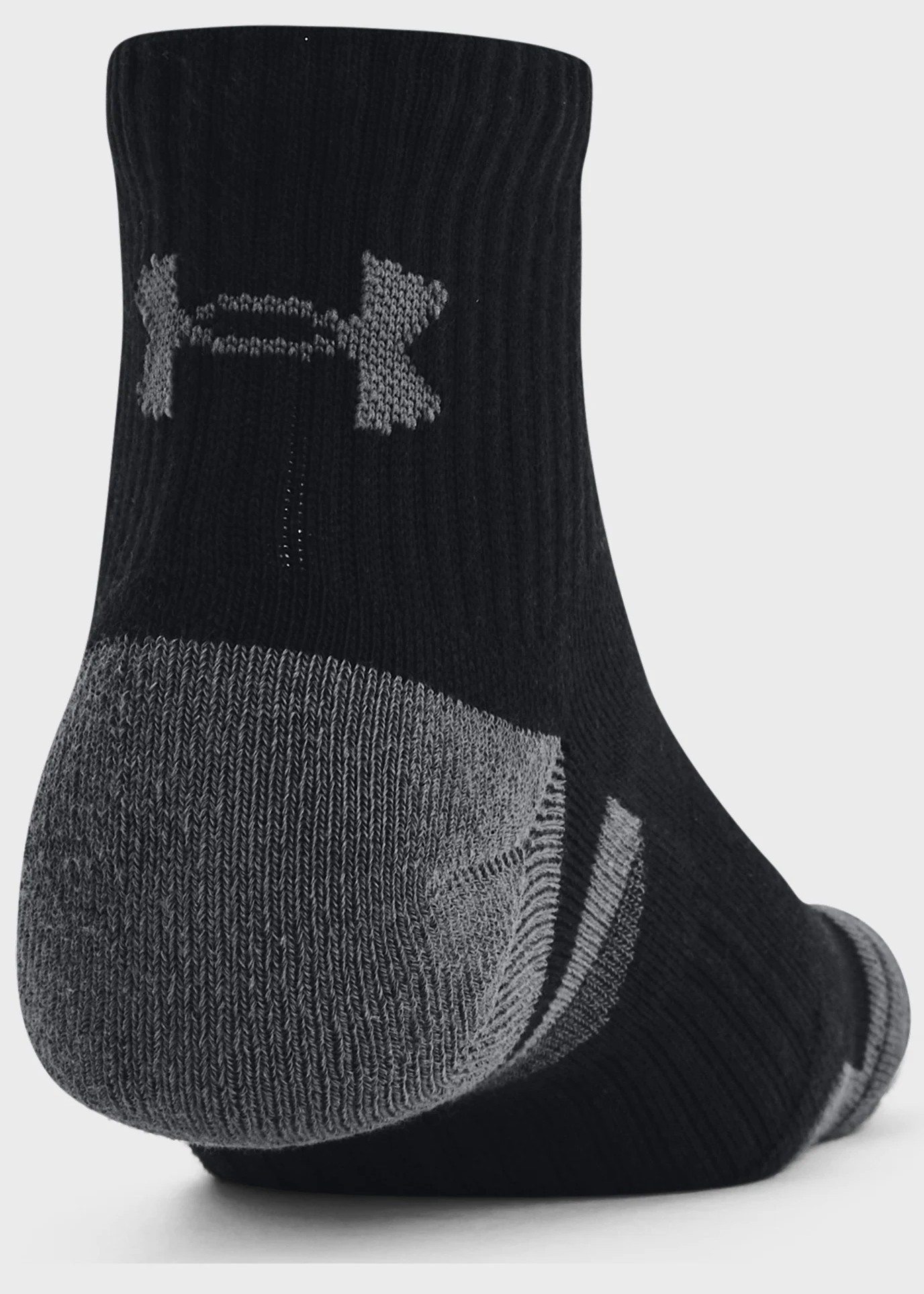 Носки  Under Armour UA Performance Cotton 3p Qtr черные 1379528-001 изображение 4
