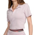 Футболка жіноча Nike W NSW ESSNTL SS POLO CRP TOP бежева DV7884-019