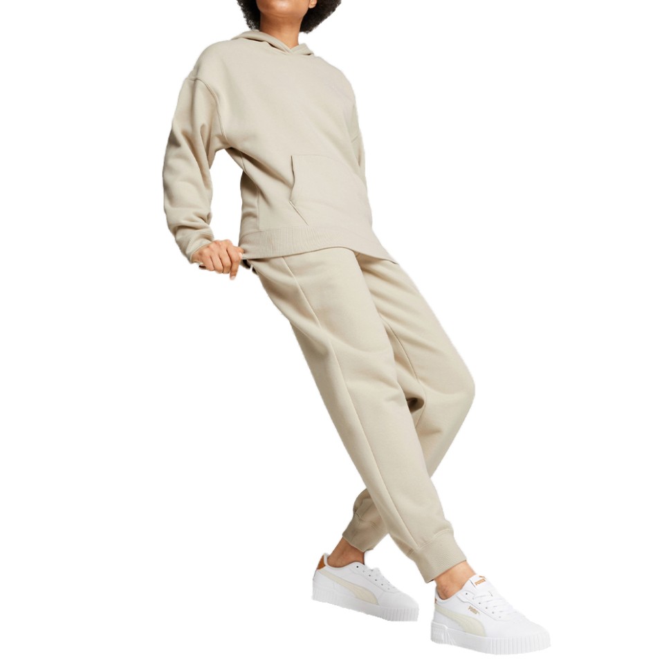 Костюм жіночий Puma Loungewear Tracksuit FL бежевий 68309168 — фото 1