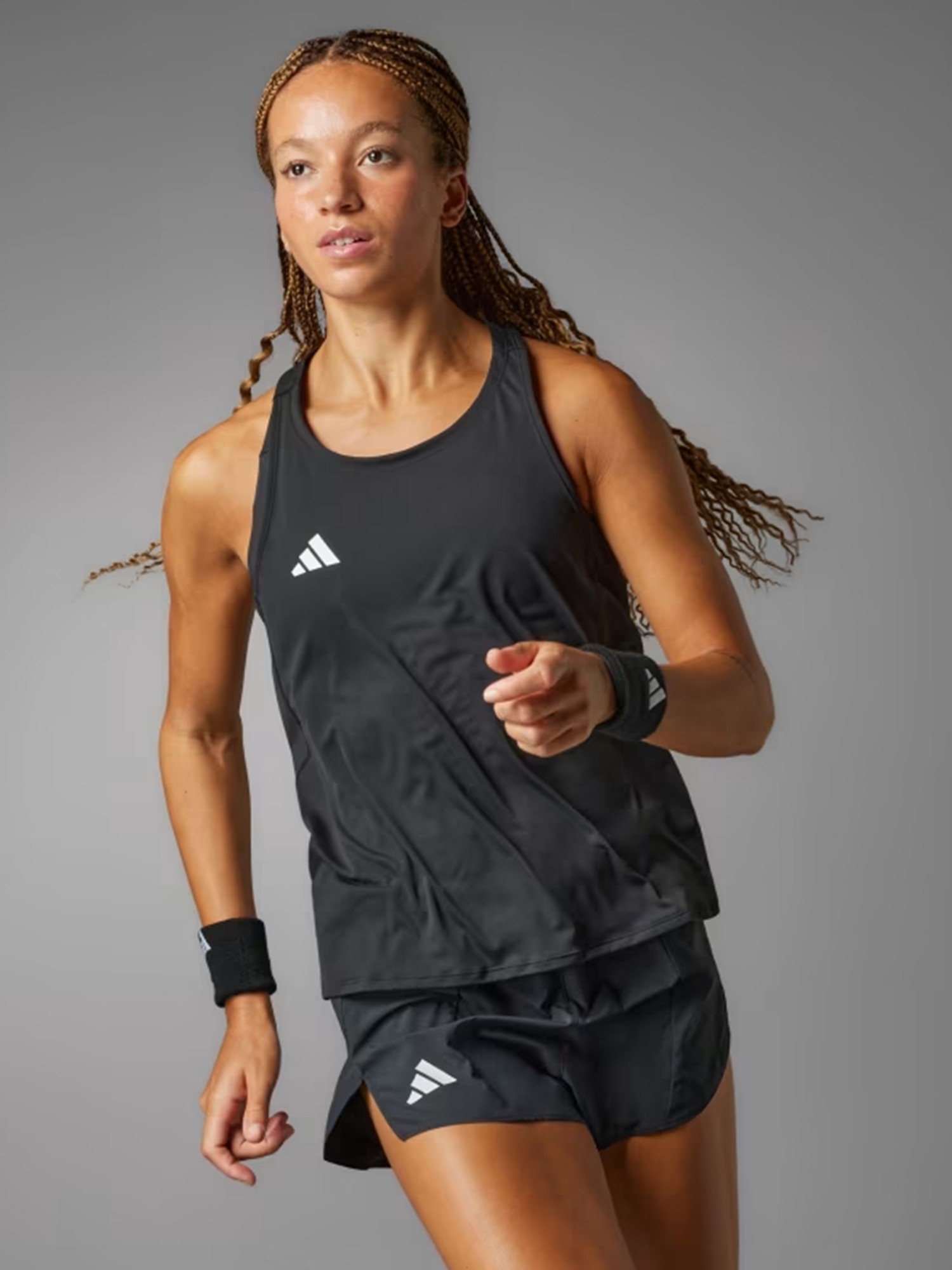 Шорты женские Adidas ADIZERO E SHORT черные IN8707 изображение 4