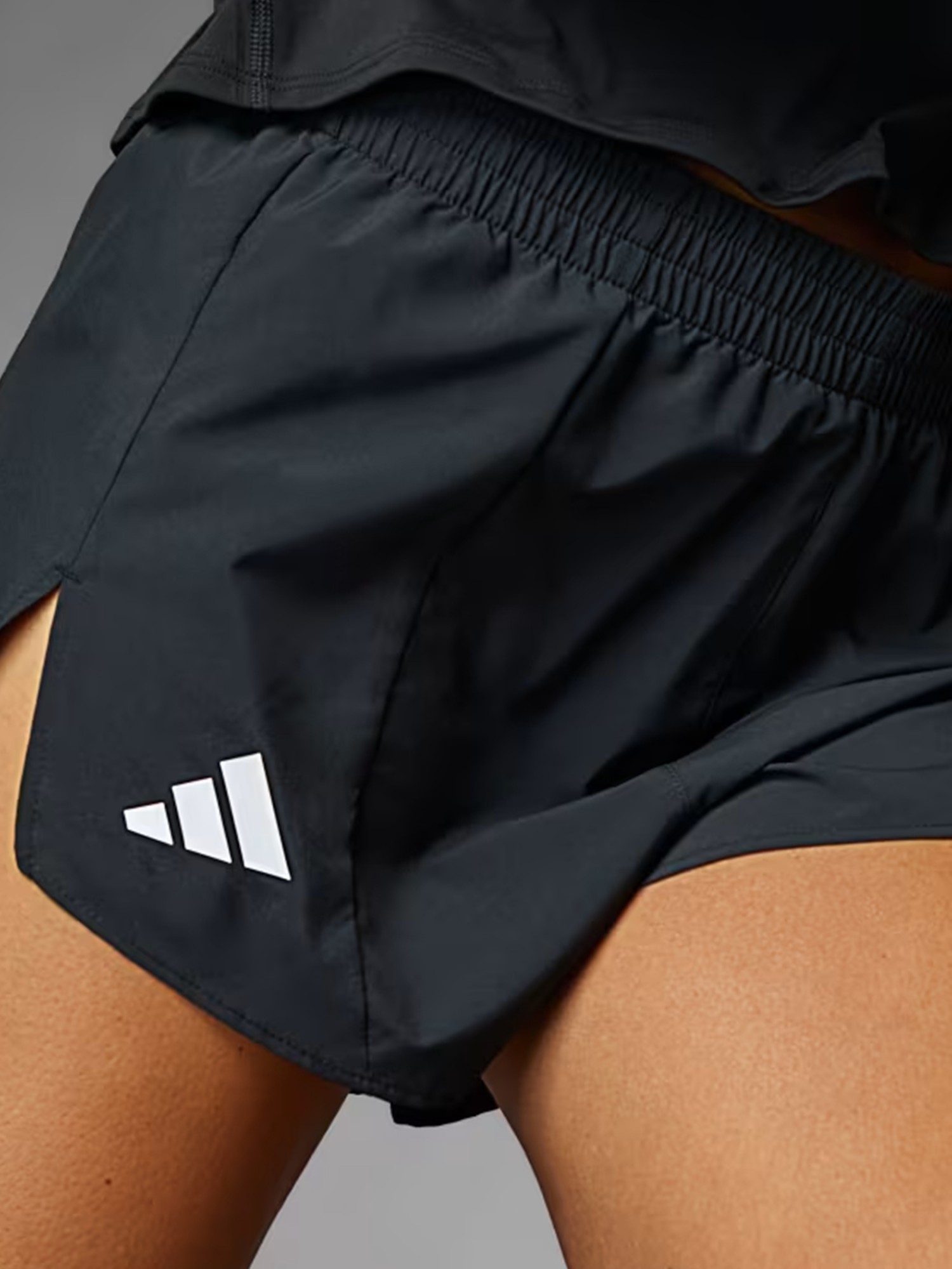 Шорты женские Adidas ADIZERO E SHORT черные IN8707 изображение 5